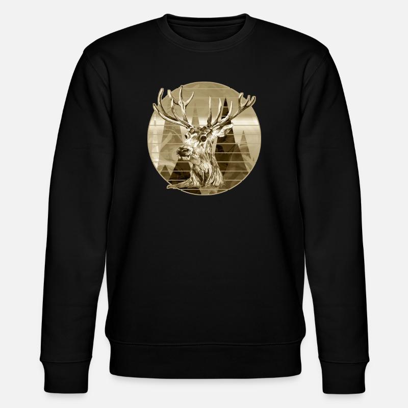 Cerf - Sweat bio CHANGER Stanley/Stella Unisexe - noir