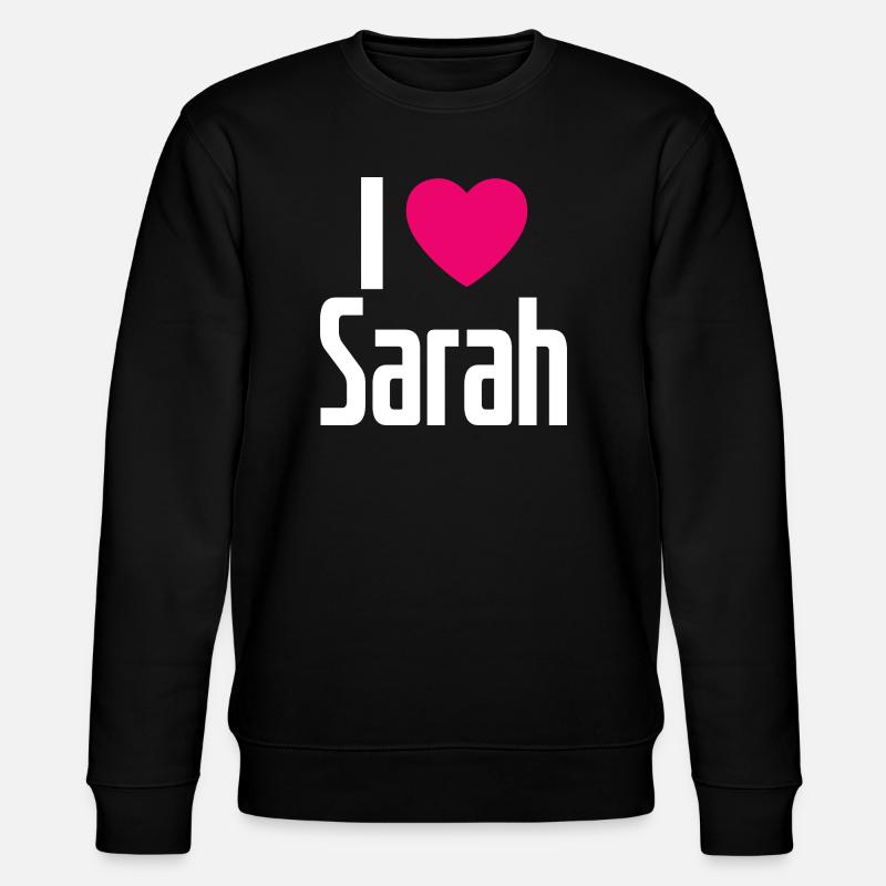 J’aime Sarah Pink Heart J’aime Sarah - Sweat bio CHANGER Stanley/Stella Unisexe - noir