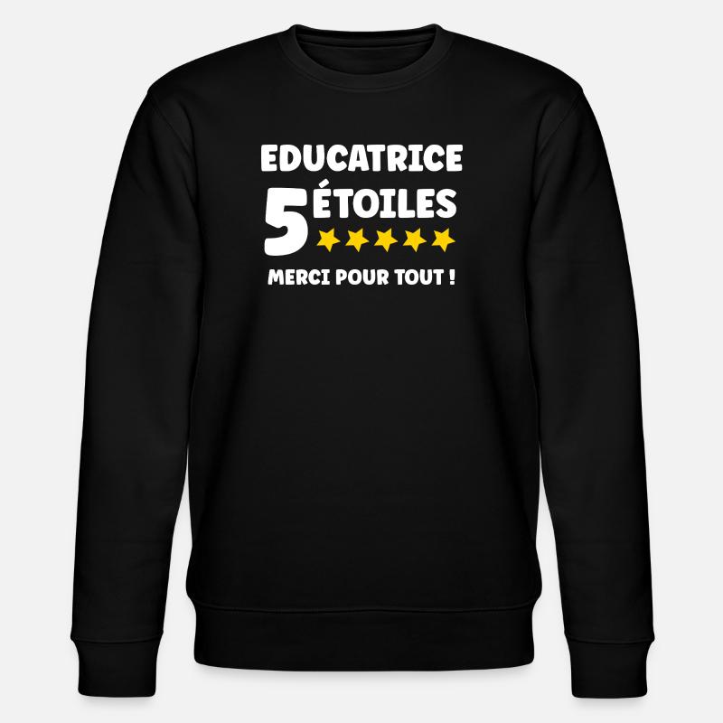 educatrice - Sweat bio CHANGER Stanley/Stella Unisexe - noir