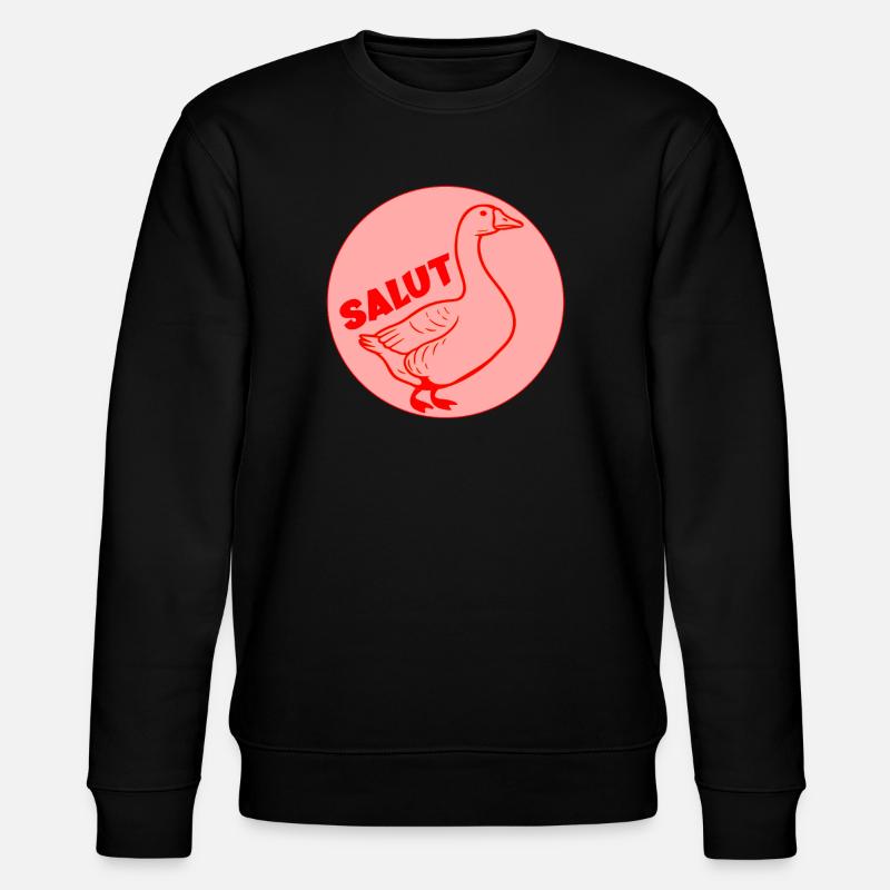 Fun Goose Hallo - Stanley/Stella Unisex Bio-Sweatshirt CHANGER  - Schwarz