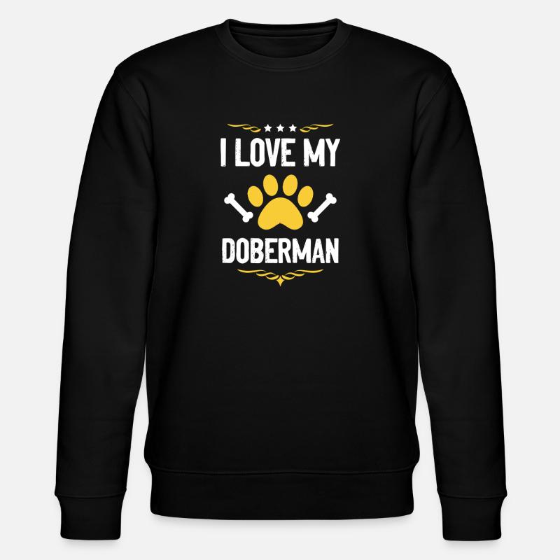 Doberman Lover Motif - Sweat bio CHANGER Stanley/Stella Unisexe - noir