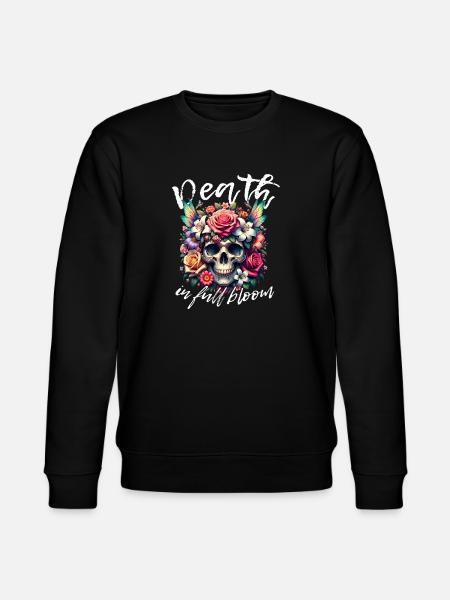 Fleurs Crâne Beauté Floraison - Sweat bio CHANGER Stanley/Stella Unisexe - noir