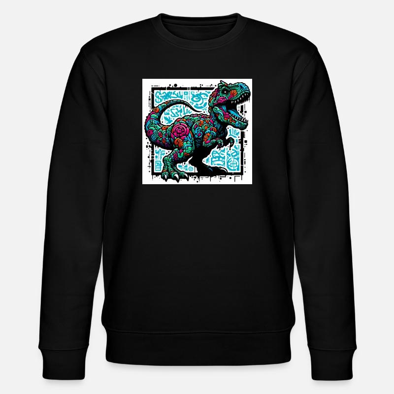 dinosaure - Sweat bio CHANGER Stanley/Stella Unisexe - noir