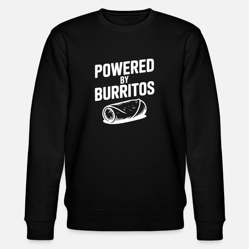 Powered by Burritos - Stanley/Stella CHANGER Unisex Organic Sweatshirt - black