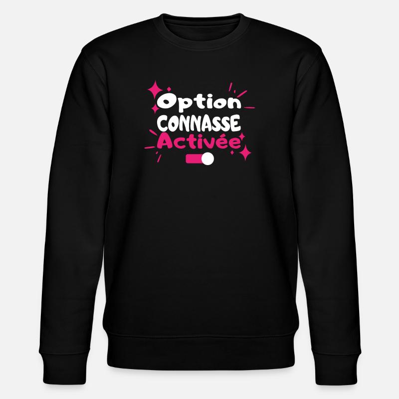 Diva-aktivierte Option - Stanley/Stella Unisex Bio-Sweatshirt CHANGER  - Schwarz