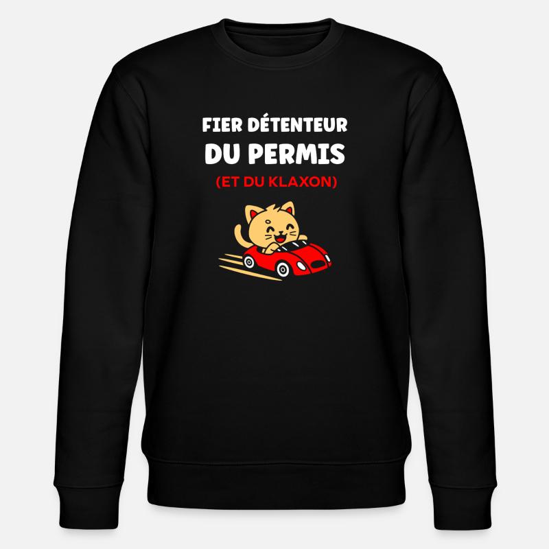 Führerschein-Humor - Stanley/Stella Unisex Bio-Sweatshirt CHANGER - Schwarz