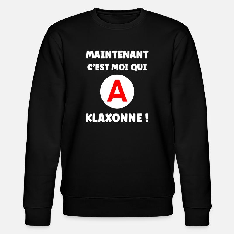 Humour permis de conduire - Sweat bio CHANGER Stanley/Stella Unisexe - noir