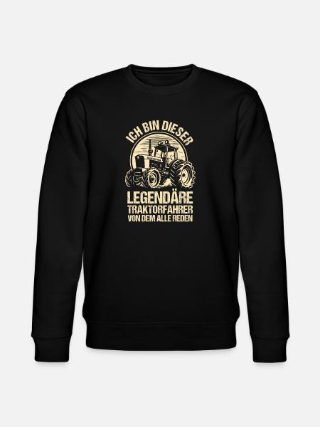 Farmer Farm Farmer Farmer Tractor - Stanley/Stella CHANGER Unisex Organic Sweatshirt - black