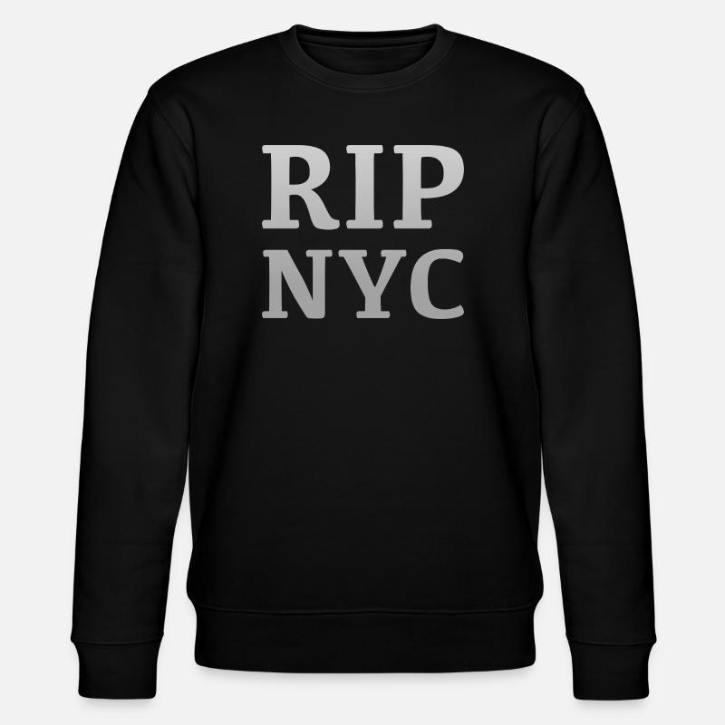 RIP NYC Monochromes Design - Stanley/Stella Unisex Bio-Sweatshirt CHANGER  - Schwarz