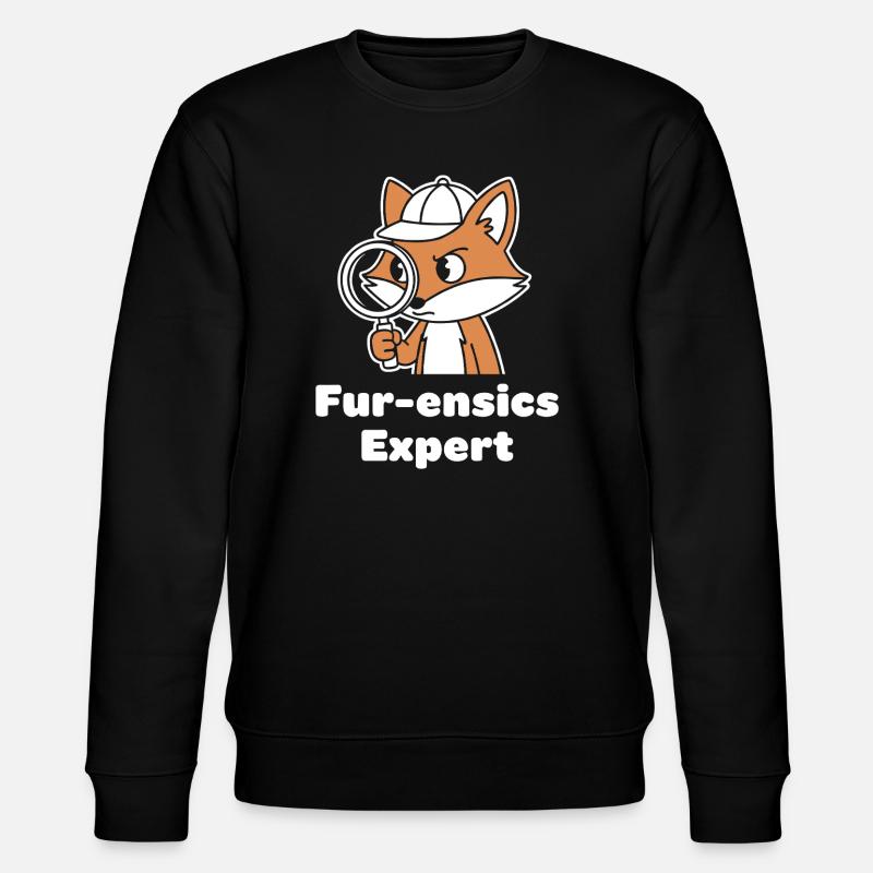 Fur-ensics Détective Fox - Sweat bio CHANGER Stanley/Stella Unisexe - noir