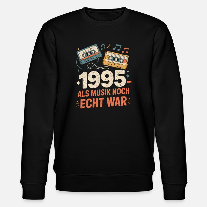 1995 Nostalgie Cassette - Sweat bio CHANGER Stanley/Stella Unisexe - noir