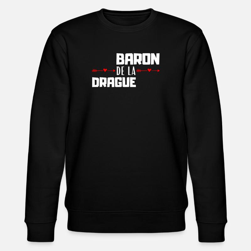 Baron de la Drague - Sweat bio CHANGER Stanley/Stella Unisexe - noir