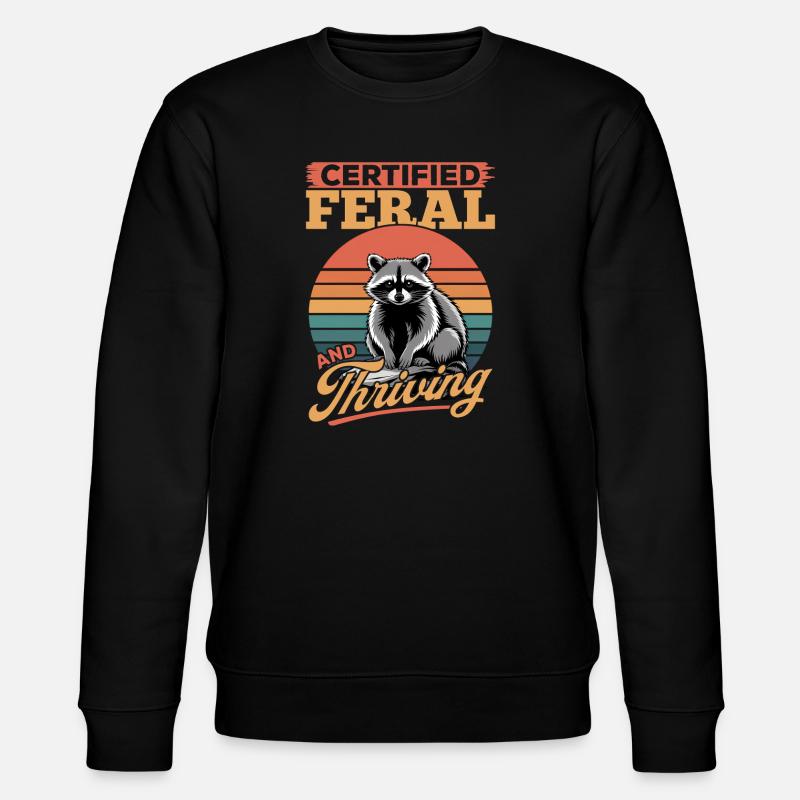 Drôle de raton laveur - Sweat bio CHANGER Stanley/Stella Unisexe - noir