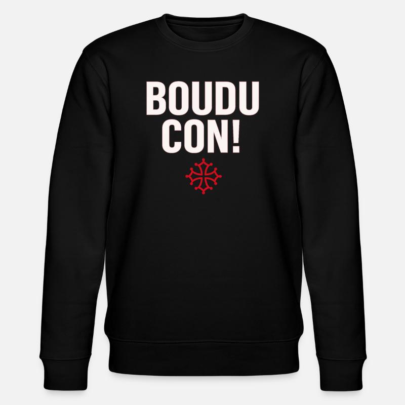 Boudu con ! - Sweat bio CHANGER Stanley/Stella Unisexe - noir