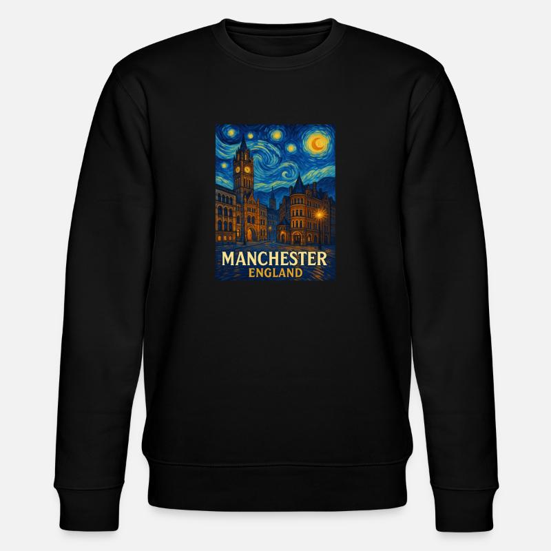 Manchester, Angleterre - Sweat bio CHANGER Stanley/Stella Unisexe - noir