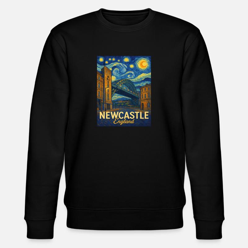 Newcastle England - Stanley/Stella Unisex Bio-Sweatshirt CHANGER  - Schwarz