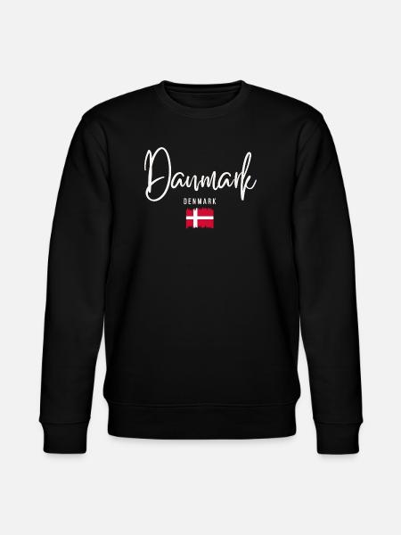 Danish roots, I love Denmark - Stanley/Stella CHANGER Unisex Organic Sweatshirt - black