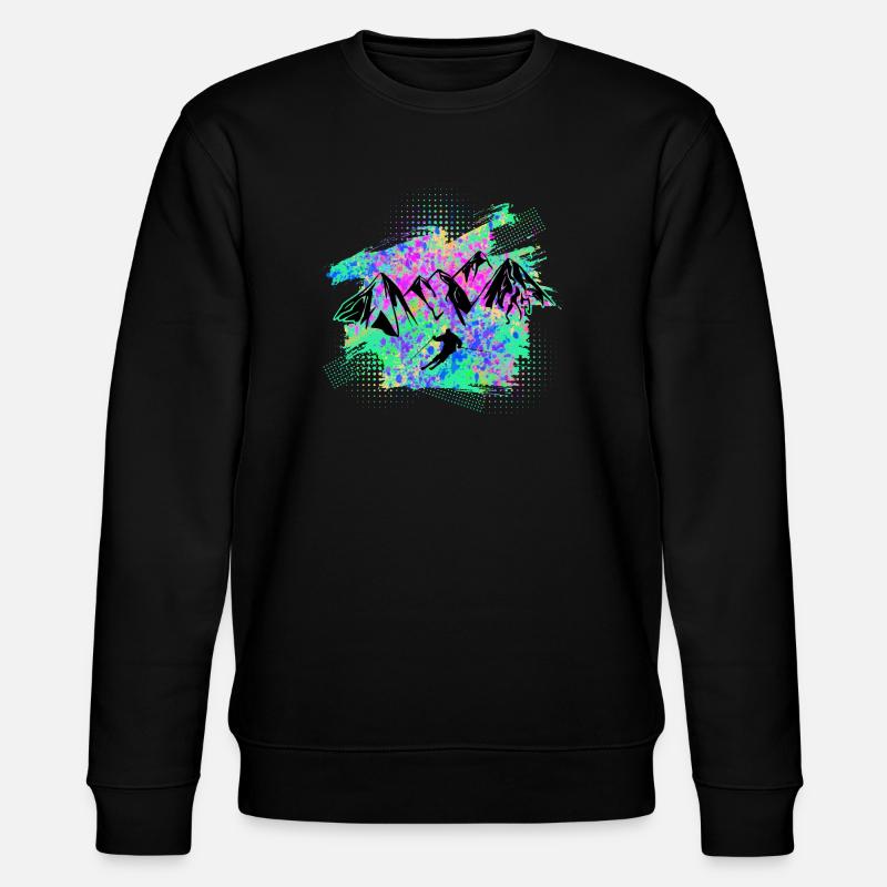 skifahren - Stanley/Stella Unisex Bio-Sweatshirt CHANGER  - Schwarz