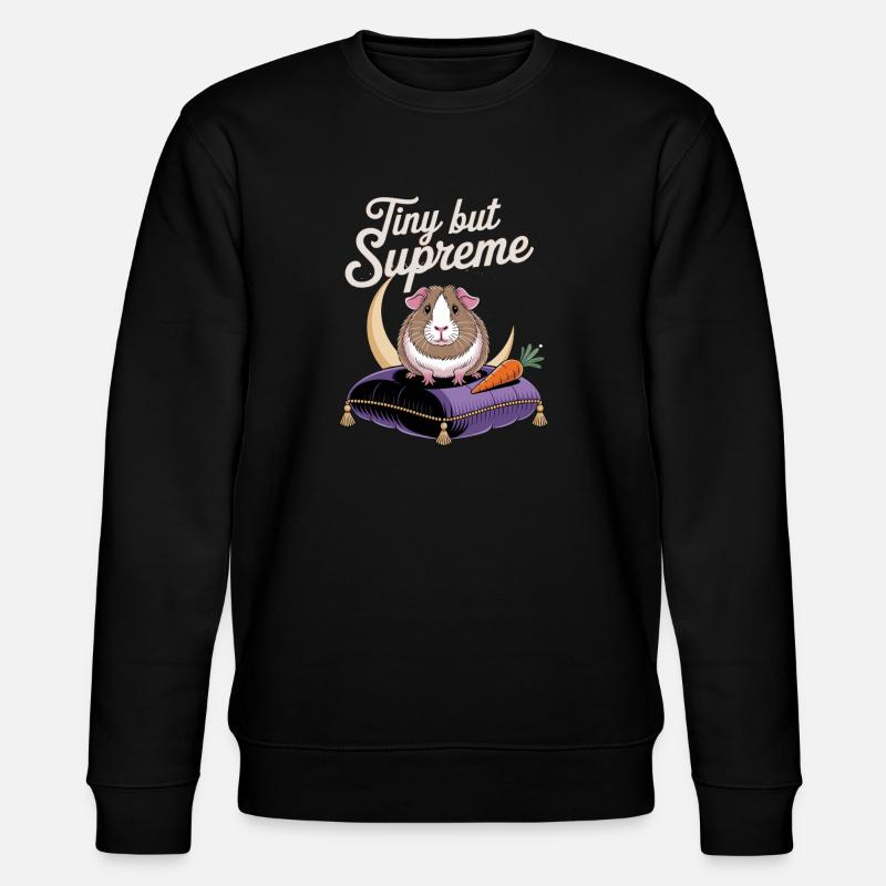Tiny but Guinea Pig - Stanley/Stella CHANGER Unisex Organic Sweatshirt - black