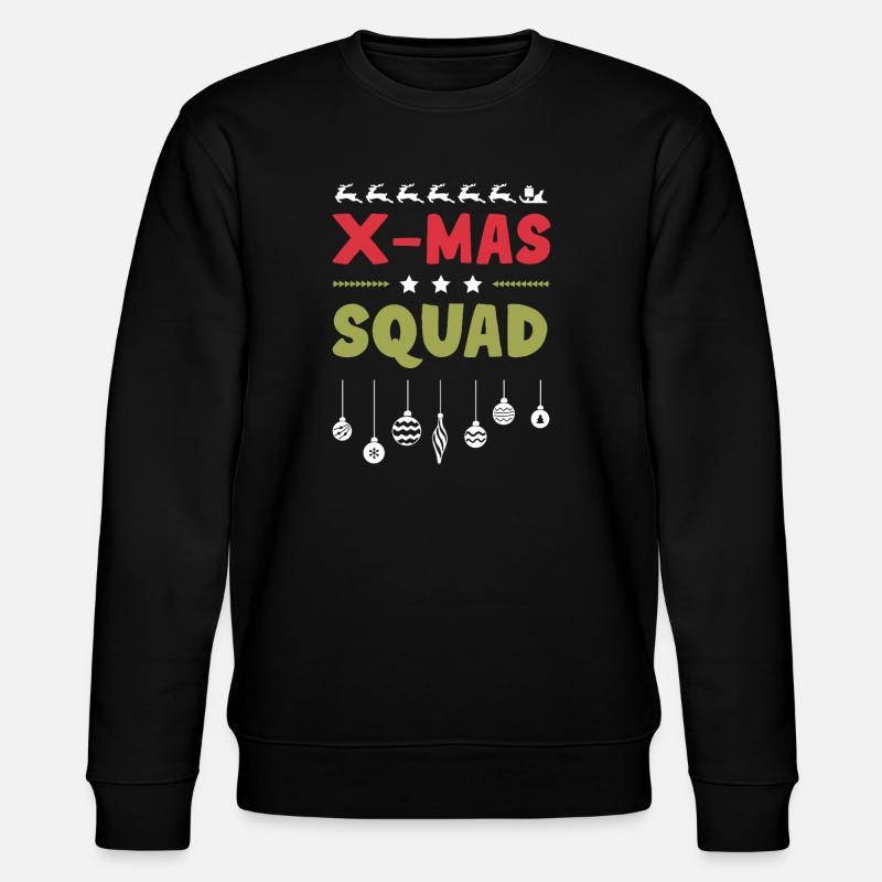 X-Mas Squad - Stanley/Stella CHANGER Unisex Organic Sweatshirt - black