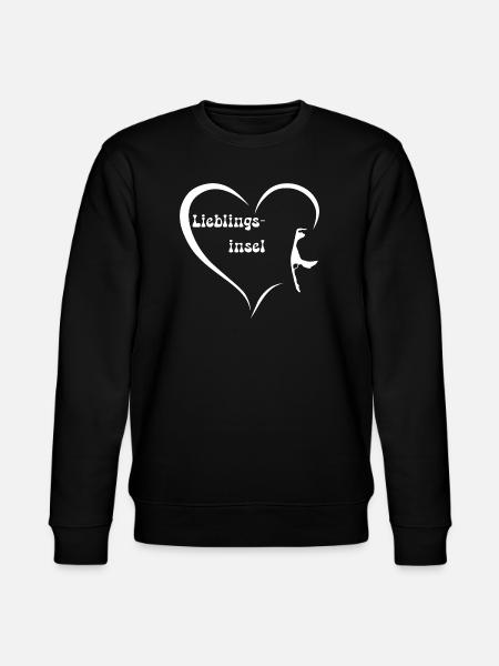 Lieblingsinsel Sylt - Stanley/Stella Unisex Bio-Sweatshirt CHANGER  - Schwarz