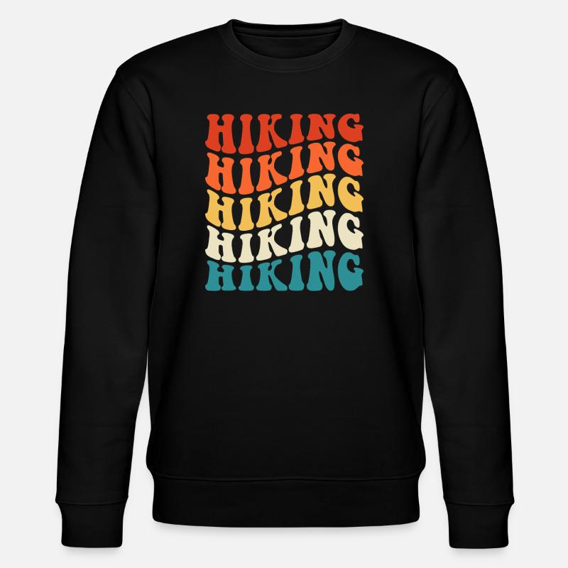 Wandern Wanderer Bergsteiger Geschenk - Stanley/Stella Unisex Bio-Sweatshirt CHANGER  - Schwarz
