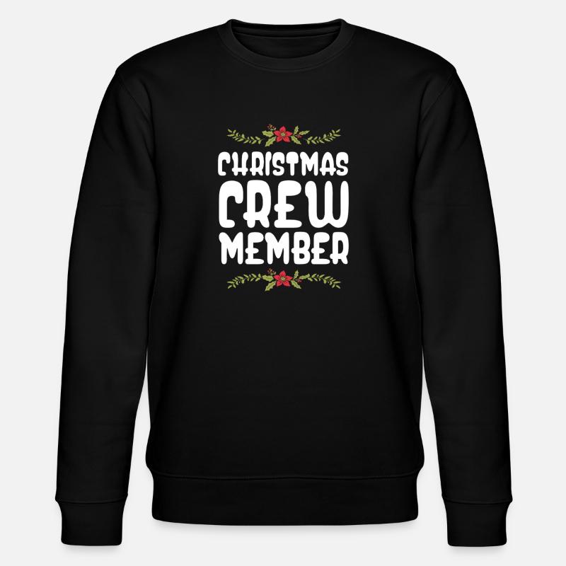 Weihnachten Crew Christmas - Stanley/Stella Unisex Bio-Sweatshirt CHANGER  - Schwarz