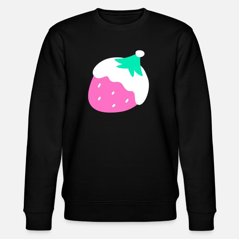 Erdbeeren – Weihnachten - Stanley/Stella Unisex Bio-Sweatshirt CHANGER  - Schwarz