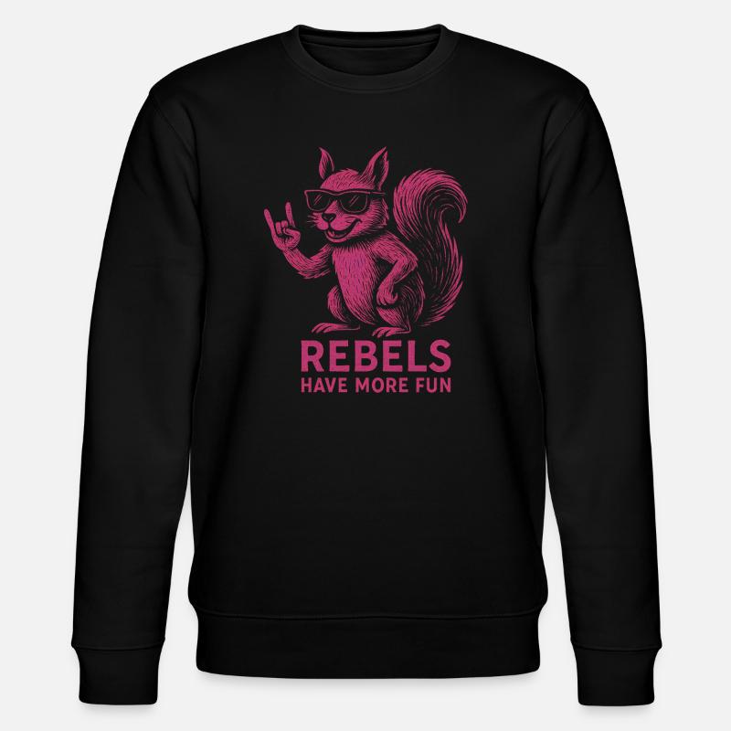 Rebels have more fun - Stanley/Stella Unisex Bio-Sweatshirt CHANGER  - Schwarz