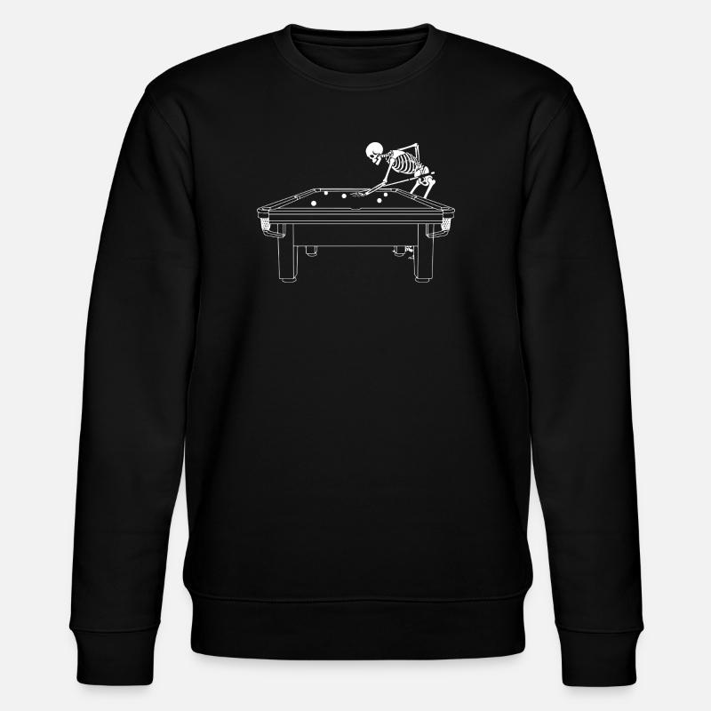 Le squelette joue au snooker - Sweat bio CHANGER Stanley/Stella Unisexe - noir