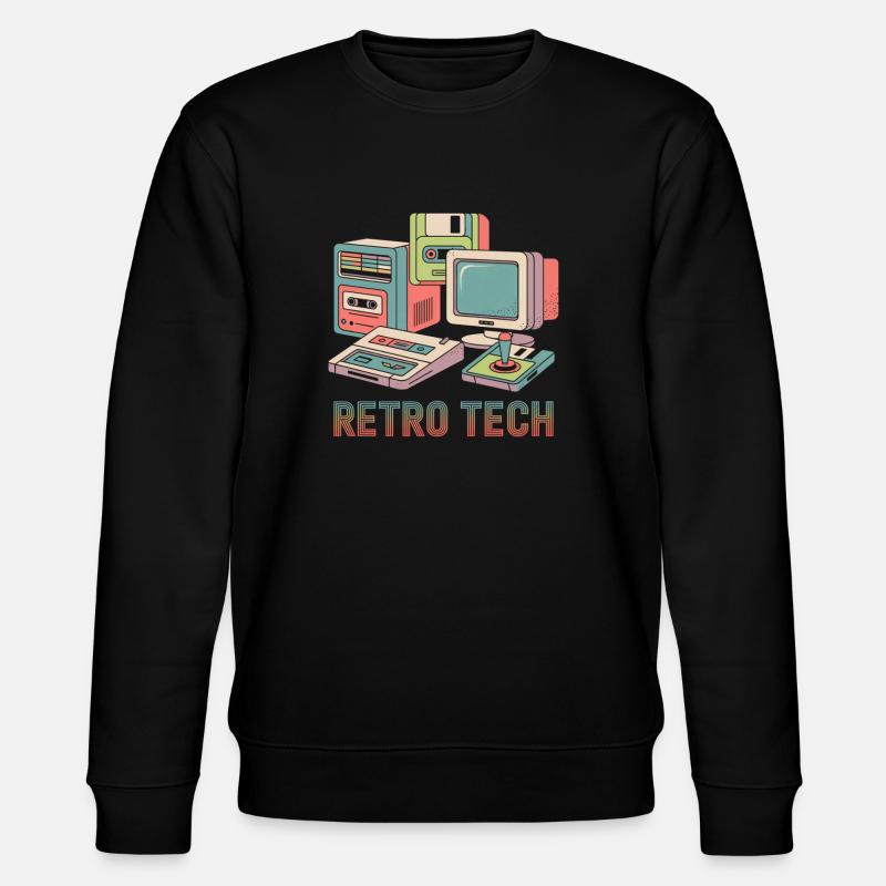 Retro Technique - Stanley/Stella CHANGER Unisex Organic Sweatshirt - black