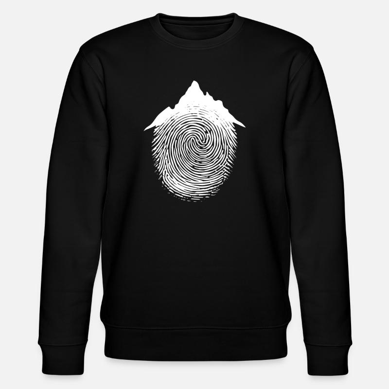 Hiker Mountain Climber Art Climbing - Stanley/Stella CHANGER Unisex Organic Sweatshirt - black