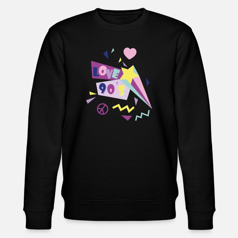 90s - Stanley/Stella CHANGER Unisex Organic Sweatshirt - black