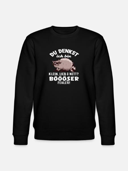 Bad mistake Little raccoon - Stanley/Stella CHANGER Unisex Organic Sweatshirt - black