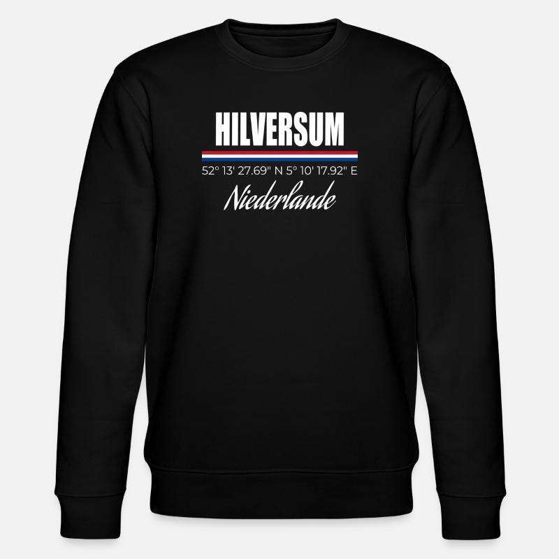 Hilversum - Stanley/Stella Unisex Bio-Sweatshirt CHANGER  - Schwarz