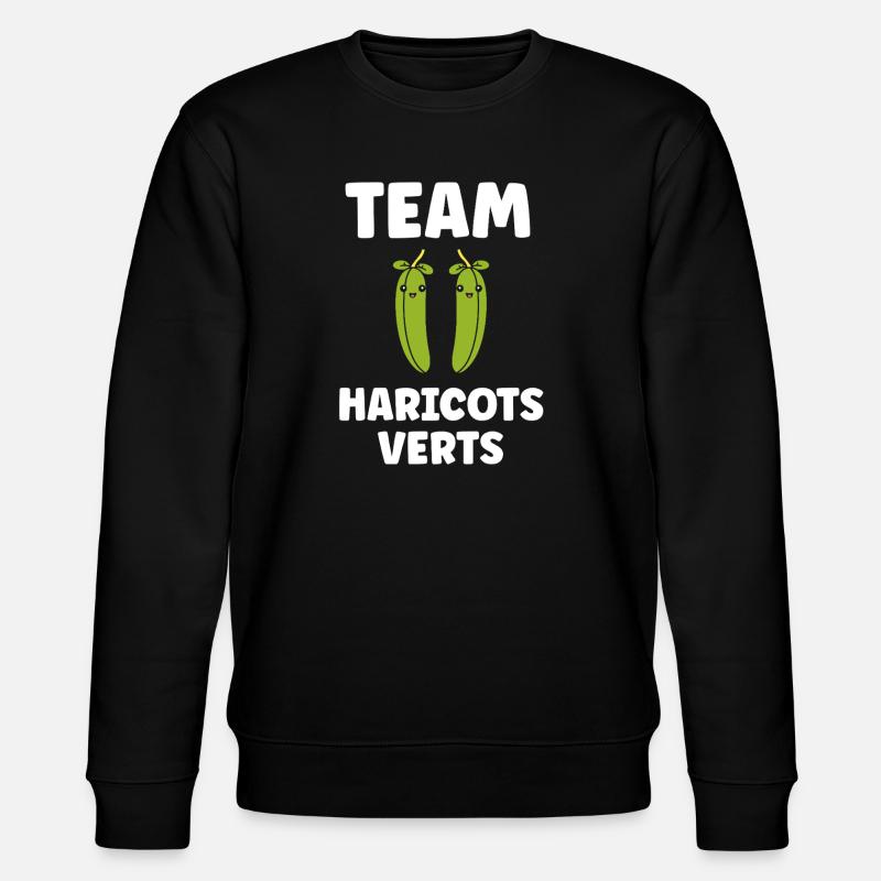 haricot vert - Sweat bio CHANGER Stanley/Stella Unisexe - noir