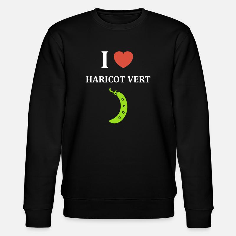 haricot vert - Sweat bio CHANGER Stanley/Stella Unisexe - noir