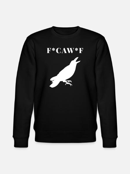 FCAWF Funny Crow Bird Design - Stanley/Stella CHANGER Unisex Organic Sweatshirt - black