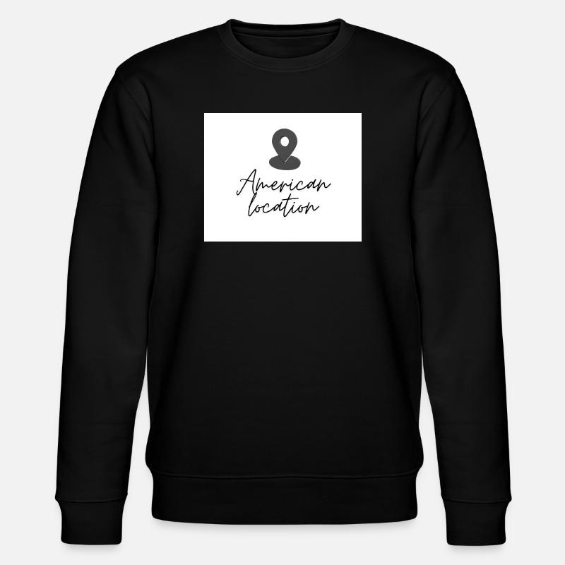 Épingle de localisation américaine - Sweat bio CHANGER Stanley/Stella Unisexe - noir