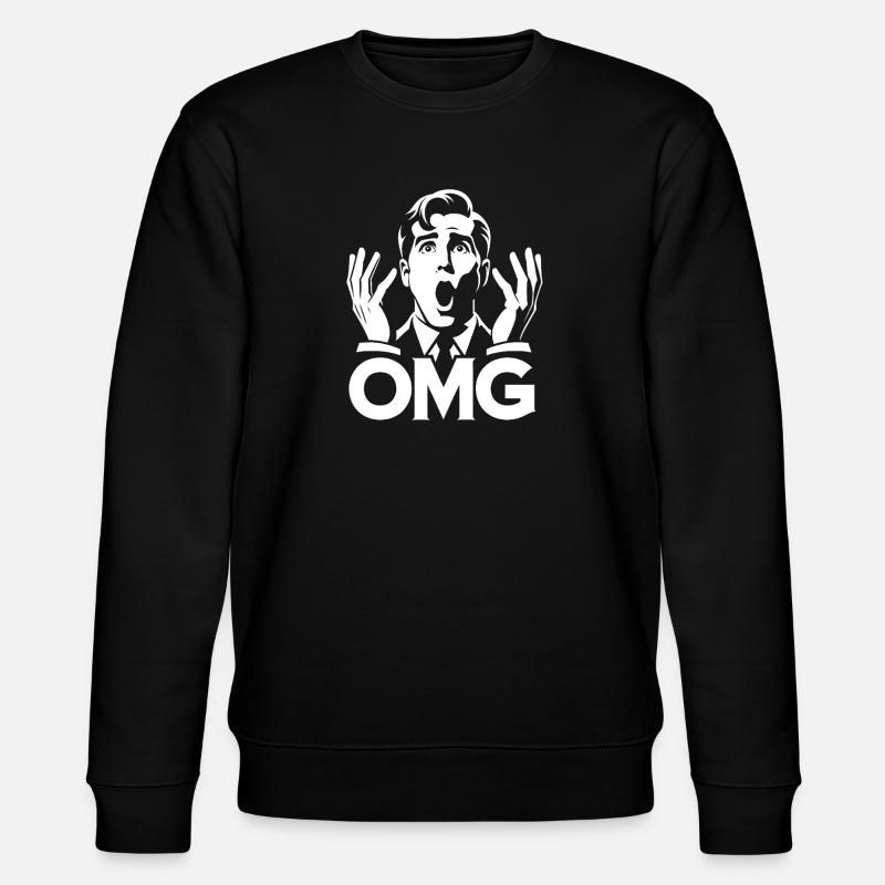 OMG Expression Pop Art - Stanley/Stella CHANGER Unisex Organic Sweatshirt - black