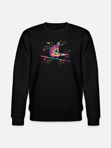 Turnerin Reck Kunstturnen - Stanley/Stella Unisex Bio-Sweatshirt CHANGER  - Schwarz