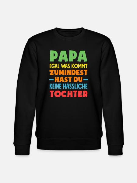 Funny Father's Day Gift Dad Beer - Stanley/Stella CHANGER Unisex Organic Sweatshirt - black