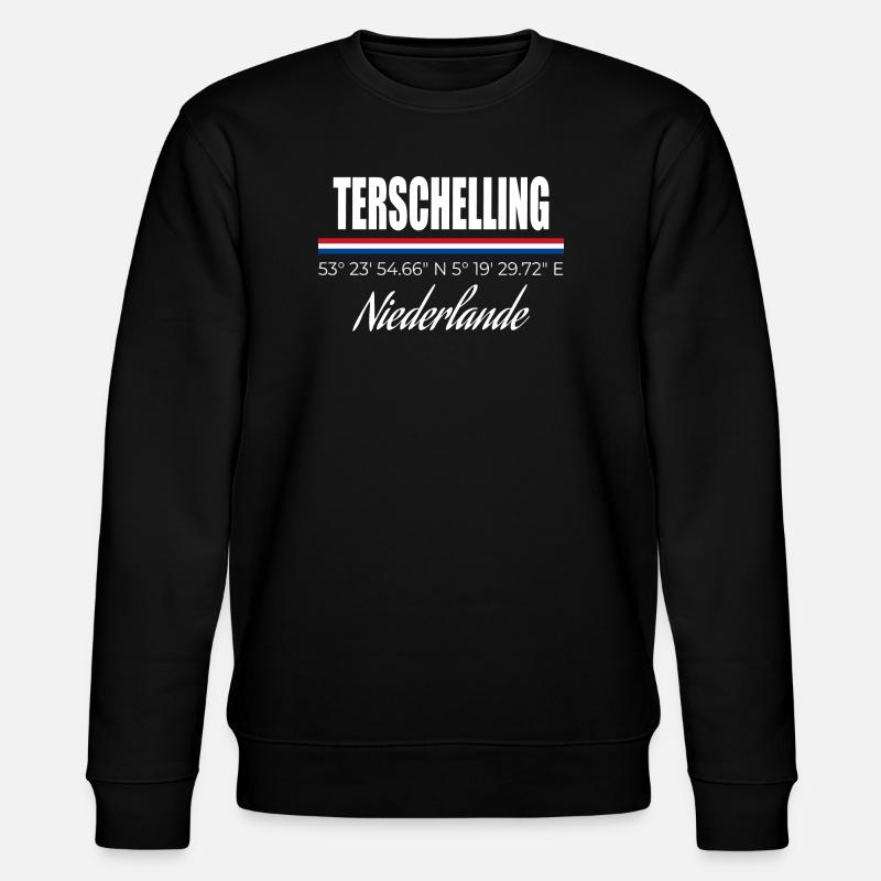 Terschelling - Stanley/Stella Unisex Bio-Sweatshirt CHANGER  - Schwarz