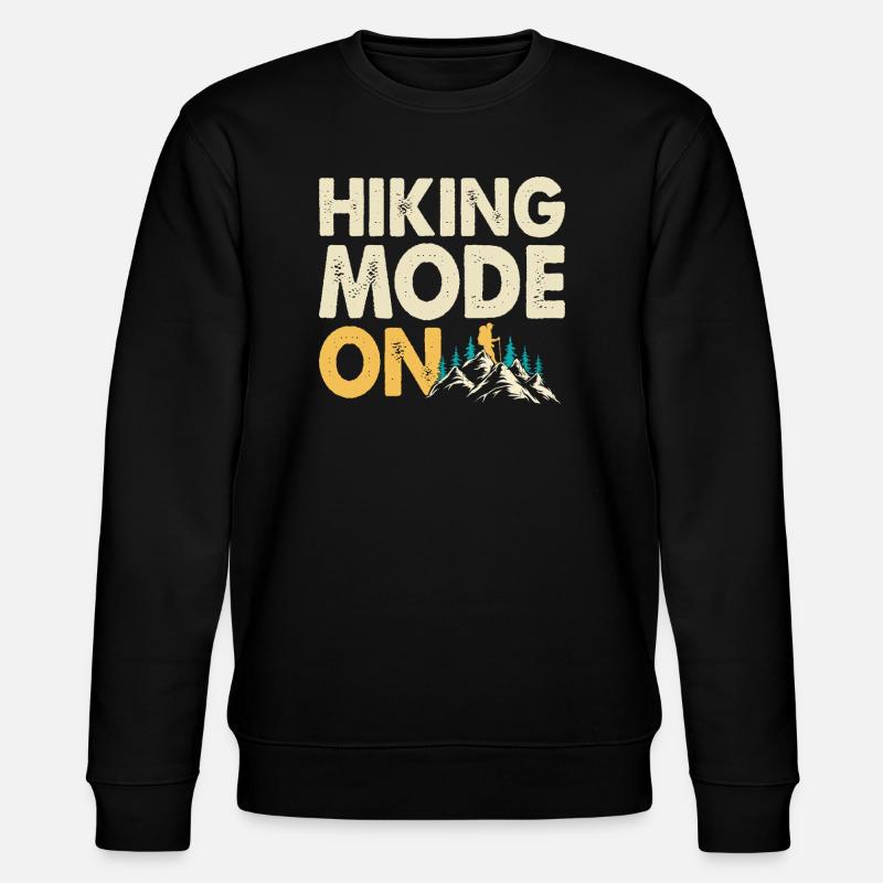 Wandern Wanderer Bergsteiger Geschenk - Stanley/Stella Unisex Bio-Sweatshirt CHANGER  - Schwarz