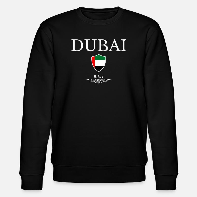 Souvenir Dubai, ich liebe Dubai - Stanley/Stella Unisex Bio-Sweatshirt CHANGER - Schwarz