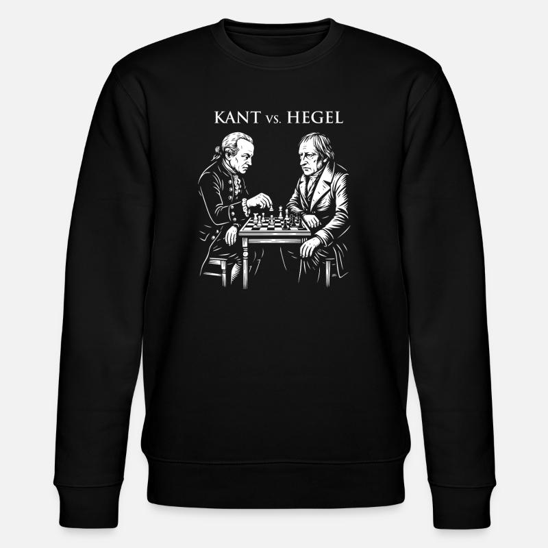 Kant vs Hegel Schachduell - Stanley/Stella Unisex Bio-Sweatshirt CHANGER  - Schwarz