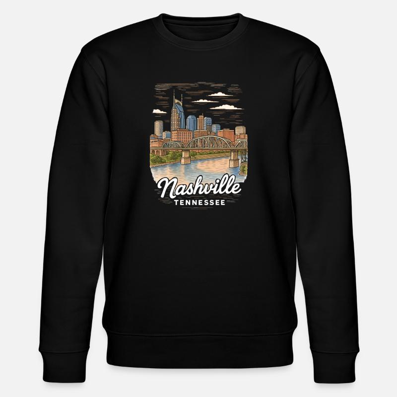 Nashville Tennessee - Stanley/Stella Unisex Bio-Sweatshirt CHANGER  - Schwarz