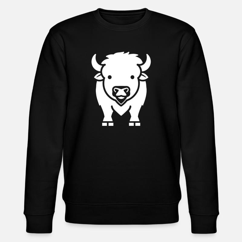 Bison - Stanley/Stella Unisex Bio-Sweatshirt CHANGER  - Schwarz