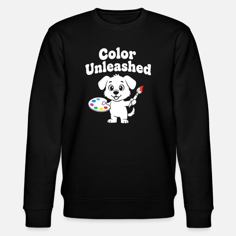 Farbfreigeist Hund - Stanley/Stella Unisex Bio-Sweatshirt CHANGER  - Schwarz
