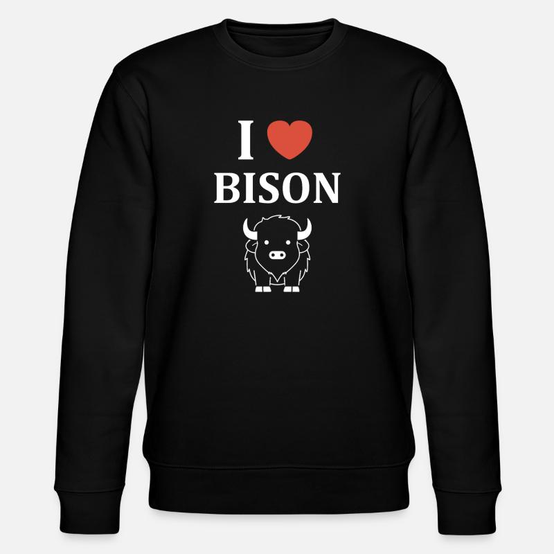 bison - Stanley/Stella CHANGER Unisex Organic Sweatshirt - black